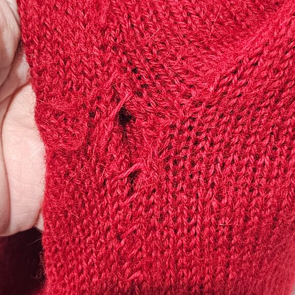 Sumac Design 100% Alpaca Sweater Southwestern Aztec Fringe - Picture 6 of 8